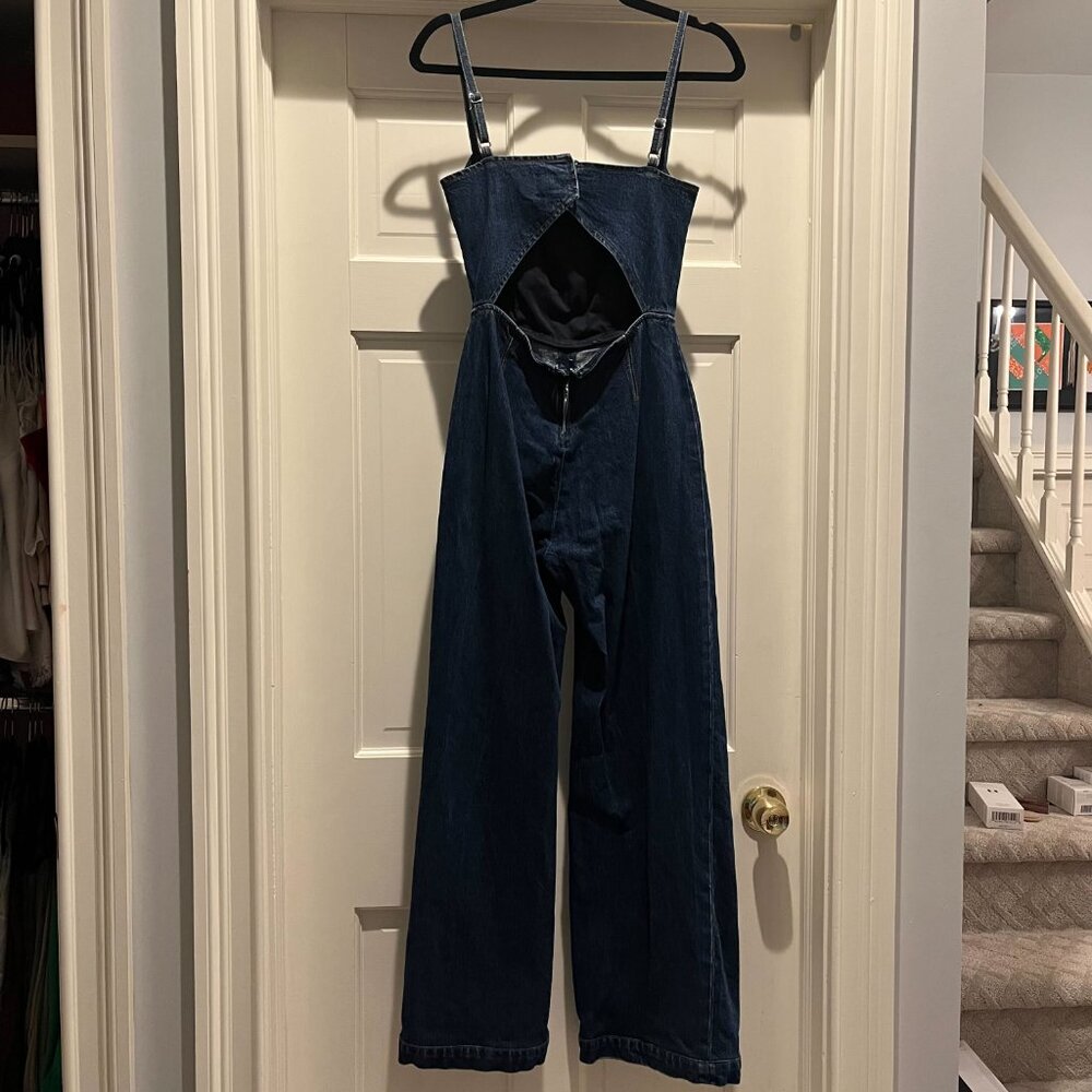 Reformation Dark Blue Denim Jumpsuit - Picture 5 of 6